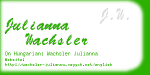 julianna wachsler business card